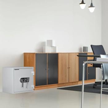 Rottner Papiersicherungsschrank EN2 Fire Master 50 Doppelbartschloss lichtgrau T06429